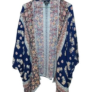 Angie Paisley Print Open Front Kimono size 2X